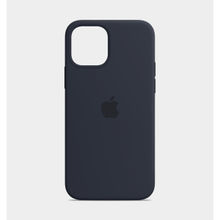 Treemoda Navy Blue Solid Silicone Apple Iphone 14 Back Case