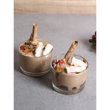 Uniglass Glass Solid Dessert Glass 200ml, 6 Piece, Transparent