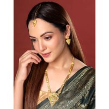 Yellow Chimes Gold Plated Necklace Set