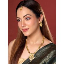 Yellow Chimes Gold Plated Necklace Set