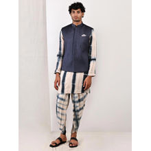 Bohame Archibald Tie Dye Jacket And Kurta (set Of 3)