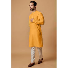 Bubber Couture Orange Sai Shirt Kurta (Set of 2)
