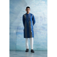 Charkhee Aura Royal Blue Kurta with Pant (Set of 2)