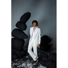 CONTRAST BY PARTH White Charm Jacket with Shirt & Pant (Set of 3)