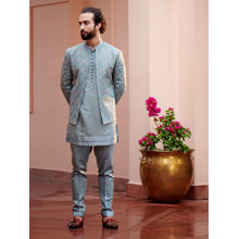 Jatin Malik Chateau Grey Short Jacket (Set of 3)