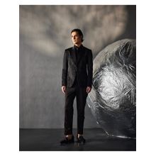 Jatin Malik Dire Black Tuxedo Blazer with Shirt & Trouser (Set of 3)