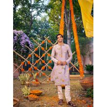KALISTA Lavender Arnav Kurta with Churidar (Set of 2)