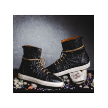 Kavith Sainaani Black Crinkle Sneakers (Pack of 2)