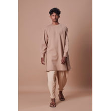 Mati Mens Brown Side Buttoned Kurta
