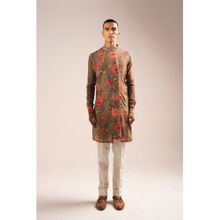 Project Bandi Khakhi Garden of Eden Pleated Kurta Pajama (Set 2)