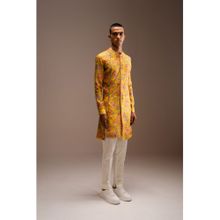 Project Bandi Yellow Hamdard Long Kurta Pajama (Set of 2)