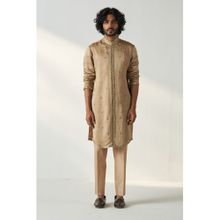STUDIO BAGECHAA Brown Vivaan Kurta with Pant and Dupatta (Set of 3)