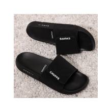 Chupps Men Flow Orthopedic Arch Support Sliders - Black & Black
