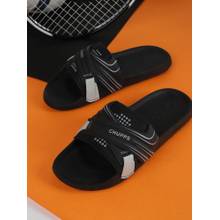 Chupps Men Vertex Anti-Skid Comfort Sliders - Black
