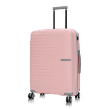 Nasher Miles Pink Textured Trolley Bag (Medium)