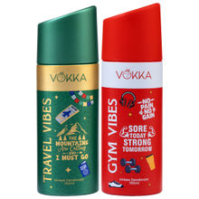 Vokka Vibes Unisex Deodorant Body Spray Combo - Pack of 2