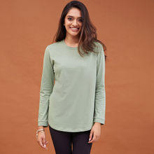 Nykd All Day Feel at home Long Sleeve Top - NYLE153 Jade Green