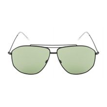 Opium Eyewear Unisex Green Aviator Sunglasses with Polarised and UV Protected Lens - OP-1864-C06