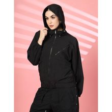 CHKOKKO Women Standard Length Polyester Winter Sports Zipper Stylish Jacket