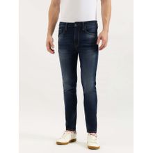 United Colors of Benetton Men Blue Solid Slim Jeans