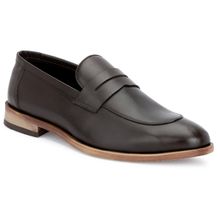 FACCE FELICI Men Brown Argentinian Crust Leather Slip-on Shoes