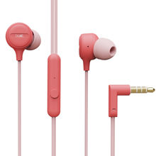 boAt Bassheads 103 N Wired Earphones With Super Extra Bass, Integrated Controls & Mic (Mint Pink)