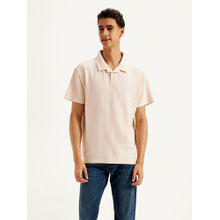 Levi's Pink Solid Regular Fit Polo T-Shirt