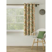 Ddecor Live Beautiful 1 Piece of Floral Window Ready Made Curtain - Multi-Color