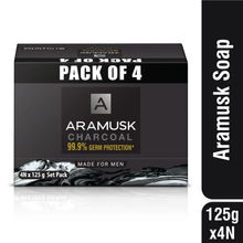 Aramusk Charcoal Mens Soap - Pack of 4