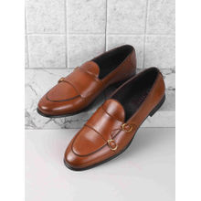 Metro Men Tan Party Monk Straps