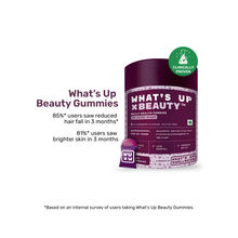 What's Up Wellness Natural Biotin Gummies for Healthy Hair, Skin, Nails & No Added Sugar