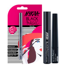 Nykaa Cosmetics Black Magic Range Eye Look Combo - Kajal + Liquid Eyeliner + Mascara
