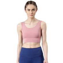 Enamor Dry Fit Antimicrobial High Impact Longline Sports Bra with Removable Pads