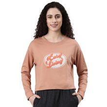 Enamor Drop Shoulder Cotton Terry Sweatshirt Graphic