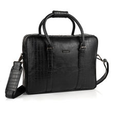 Smith & Blake Laptop Bag Black Leatherette| Nile