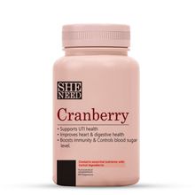 SheNeed Cranberry Supplements (400mg) - Supports UTI & Digestive Health
