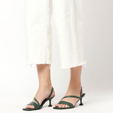 Twenty Dresses by Nykaa Fashion Green Slip On Some Style Heels (EURO 36)