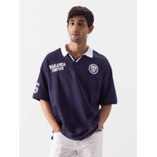 The Souled Store Official Black Panther: Mask 66 Men Oversized Polos