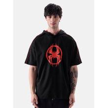 The Souled Store Official Spider-man: Saving The Spider-verse Men Hooded T-shirt