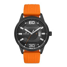 Daniel Klein Black Color Silicone Strap Watch for Men DK.1.13063-3