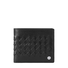 Eske Kurt Leather Two Fold Wallet for Men, 7 Card Holders, Black Hand-Stitched