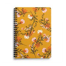 DailyObjects Mustard Flowers A5 Spiral Notebook