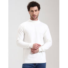 JadeBlue Mens White Polo Winter Sweater