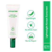 Innisfree Green Tea Hyaluronic Sunscreen Serum SPF 50+ PA++++ No White Cast Lightweight & Hydrating