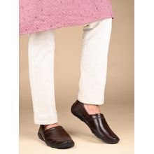 Louis Stitch Men Brown Mojaris