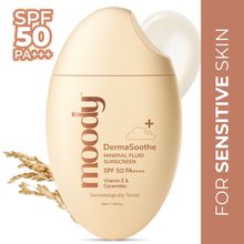 Moody Sensisoothe Mineral Sunscreen SPF 50 PA++++ With Rice Water & Ceramides For Senstive Skin