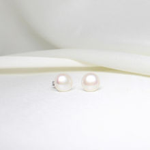 GIVA White Pearl Earrings With Sterling Silver