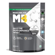 MuscleBlaze Biozyme Performance Whey Protein - Magical Mango - Refill Pack