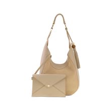 Guess Women Solid Sand Nina Hobo With Pouch