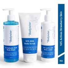 Be Bodywise 16% Actives Strawberry Skin Pack Fights Keratosis Pilaris, Tiny Bumps & Strawberry Skin